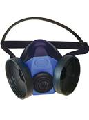 Demi-masque respiratoire en silicone - Modle pour 2 filtres - Singer