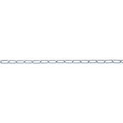 Chaine Droite Maillon Long Zingue D=6mm -  la coupe au ML